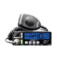 Рация CB radio PRESIDENT Barry II ASC VOX (мощность передатчика - 4Вт, напряжение - 12/24В, 125x175x45мм)